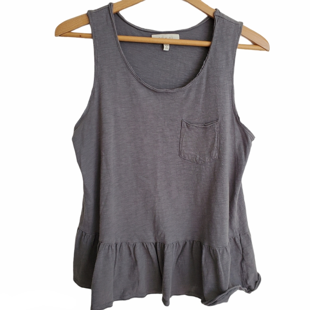 Anthropologie Gray Tank Top